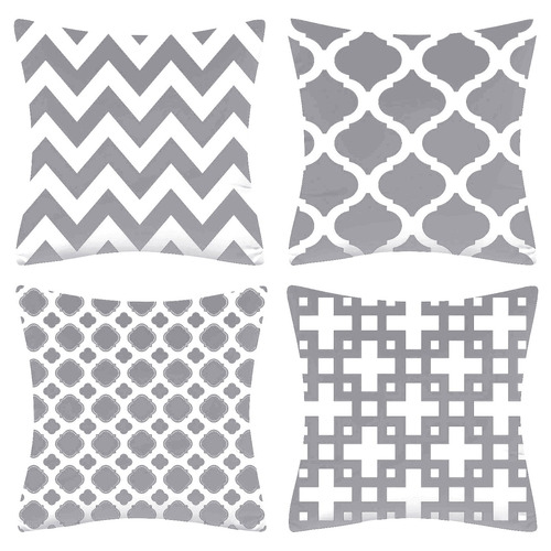 4 Piece Hamptons Cushion Covers
