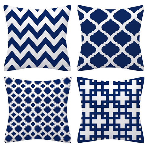 4 Piece Hamptons Cushion Covers