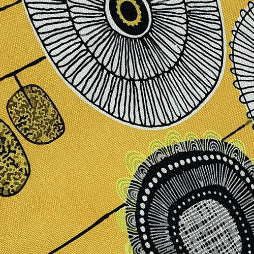 Luxton Yellow Daisy Abstract Flower Cushion Covers Temple & ster