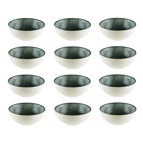 Lenta Olive 13.8cm Porcelain Coupe Bowls
