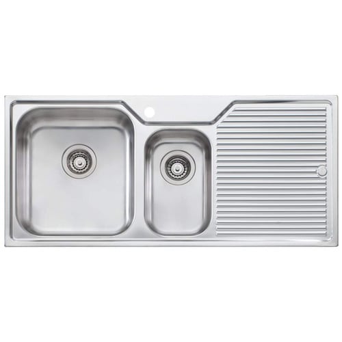 Nu-Petite Left Hand 1 & 1/2 Topmount Sink Bowl with Drainer