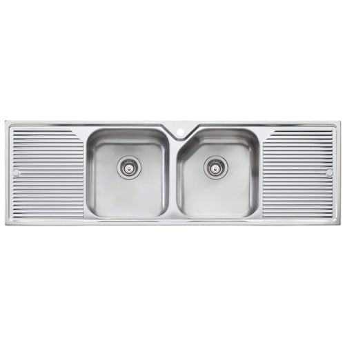 Nu-Petite Topmount Double Sink Bowl with Double Drainer