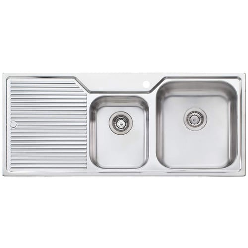 Nu-Petite Right Hand Topmount 1 & 3/4 Sink Bowl with Drainer