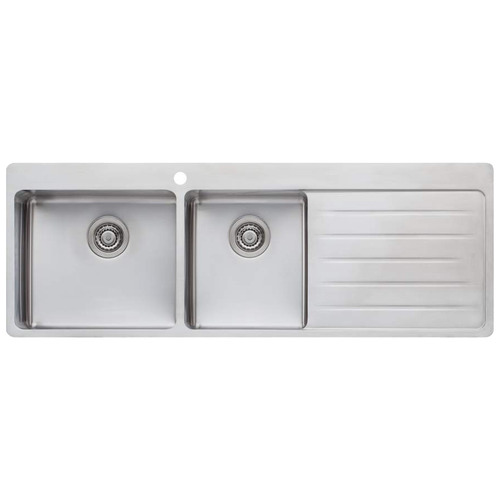 Sonetto Left Hand Topmount 1 & 3/4 Sink Bowl with Drainer
