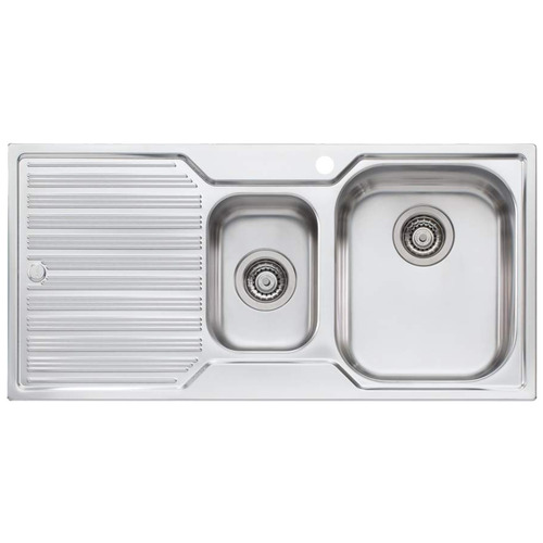 Diaz Right Hand 1 & 1/2 Sink Bowl with Drainer