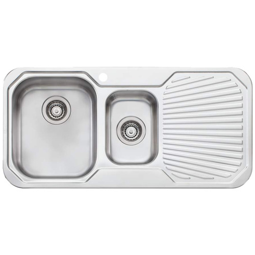 Petite Left Hand 1 & 1/2 Sink Bowl with Drainer