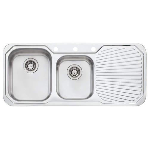 Petite Left Hand 1 & 3/4 Sink Bowl with Drainer