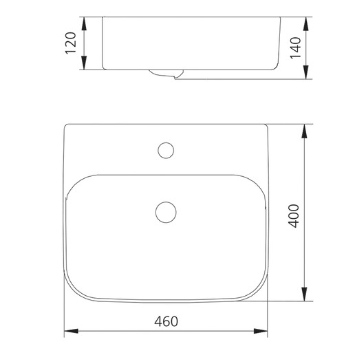 Dublin Counter Top Bathroom Basin