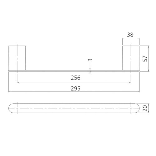 Madrid Metal Hand Towel Rail