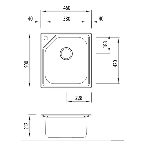 Nu-Petite Standard Topmount Kitchen Sink