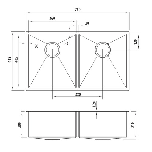 Spectra Double Kitchen Sink