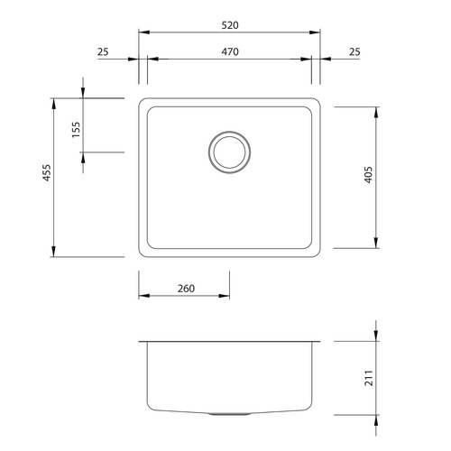 Oliveri Large Undermount Laundry Sink The Build by Temple