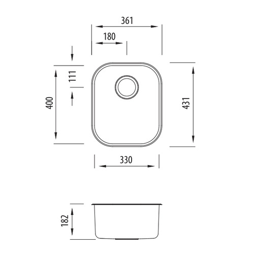 Diaz Standard Undermount Kitchen Sink