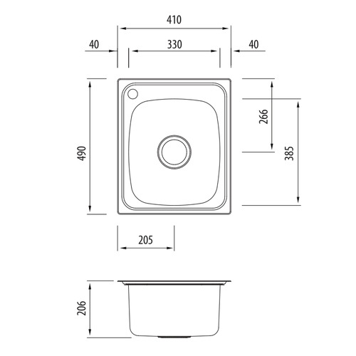Martini Standard Kitchen Sink Temple & ster