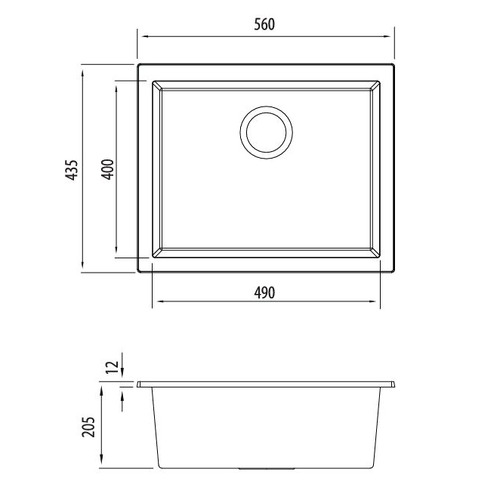 Santorini Undermount Sink Bowl