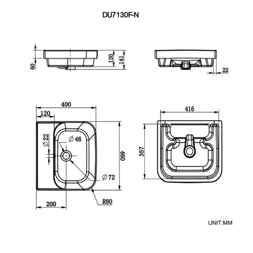 Dublin Semi-Inset Basin