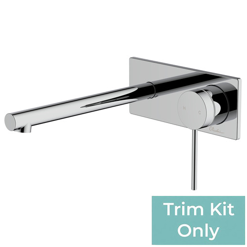 Venice 200mm Bath/Basin Straight Wall Mixer Set Trim Kit Only
