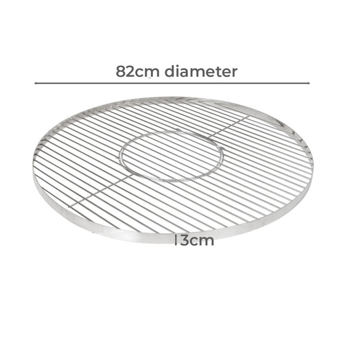 80cm Stainless Steel Fire Pit Grill