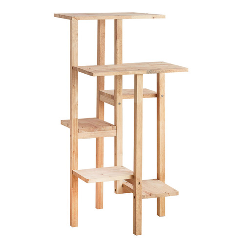 Cheska 6 Tier Rubberwood Display Shelf