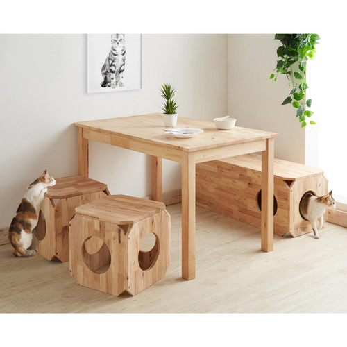 Cheska Rubberwood Stool