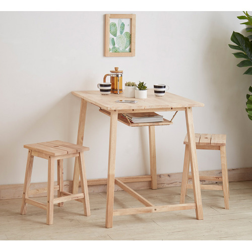 Maja Ansel Design Seater Reina Rubberwood Dining Table Stool