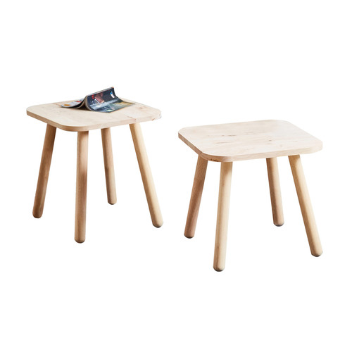 2 Piece Elton Rubberwood Coffee Table Set