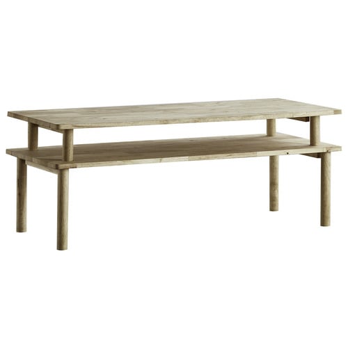 2 Piece Bonnie Rubberwood Coffee Table Set