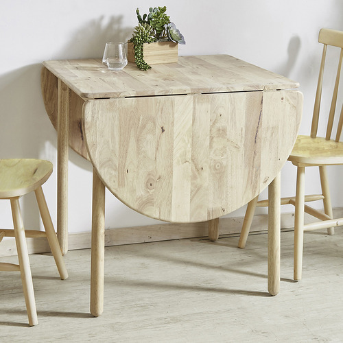 Jacque Double Drop Leaf Rubberwood Dining Table
