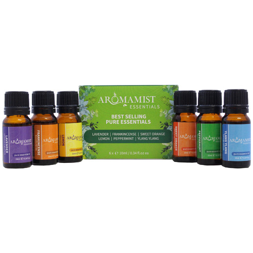 6 Piece 10ml Best Selling Pure Essential Oil Set