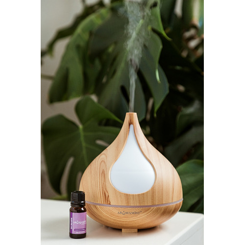 Aromamist Beech Wood Grain Diffuser & Essential Oil Set