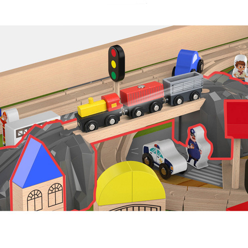 Onshine 101 Piece Train Play Set with Table Temple & ster