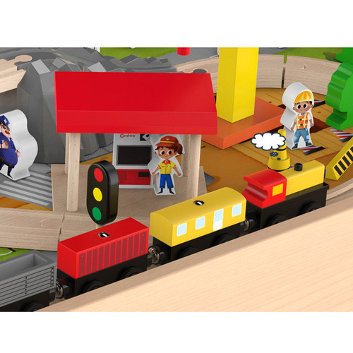 Onshine 101 Piece Train Play Set with Table Temple & ster
