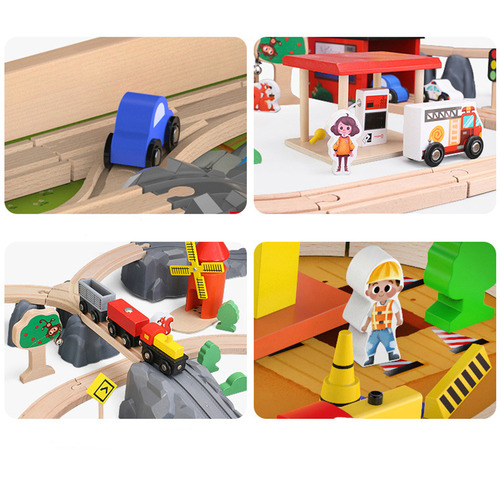 Onshine 101 Piece Train Play Set with Table Temple & ster