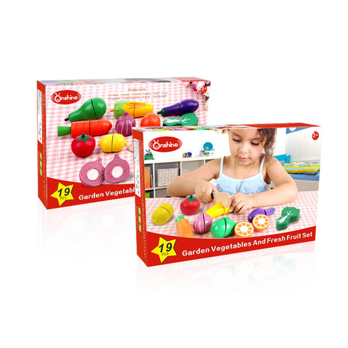 Onshine Garden Vegetables & Fresh Fruit Cutting Play Set