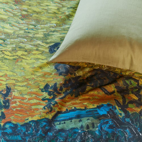 Ochre Evening Twilight Cotton Sateen Quilt Cover Set