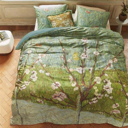 Peach Trees Cotton Sateen Quilt Cover Set