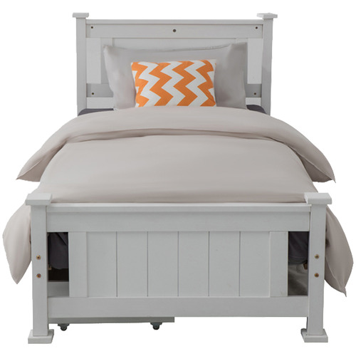 White Berkeley Pine Wood Bed