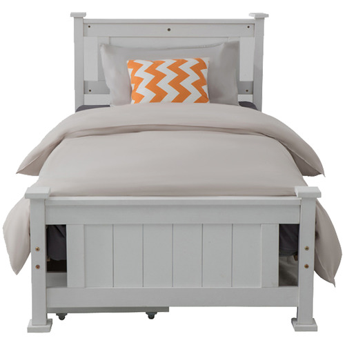 White Berkeley Pine Wood Bed