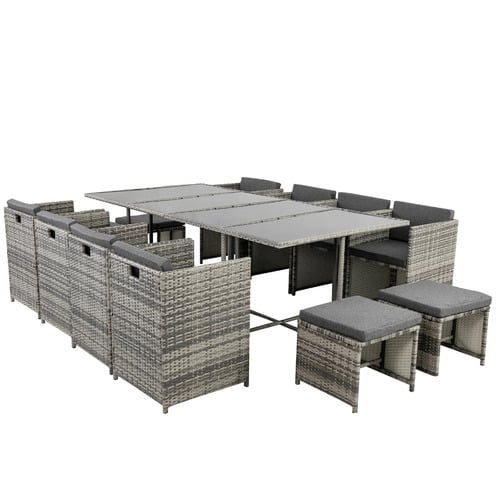 10 Seater Shepard Outdoor Dining Table & Chair Set