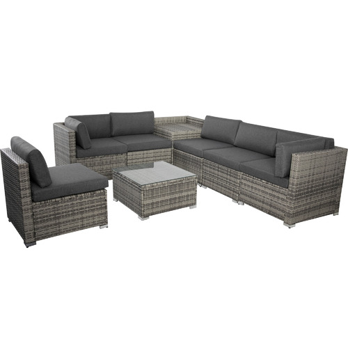 Ever Dreaming Living 6 Seater Shepard Outdoor Lounge & Coffee Table Set ...