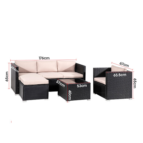 5 Seater Shepard Outdoor Lounge Set