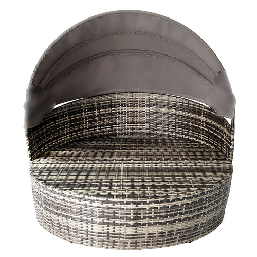Grey Rattan Outdoor Daybed