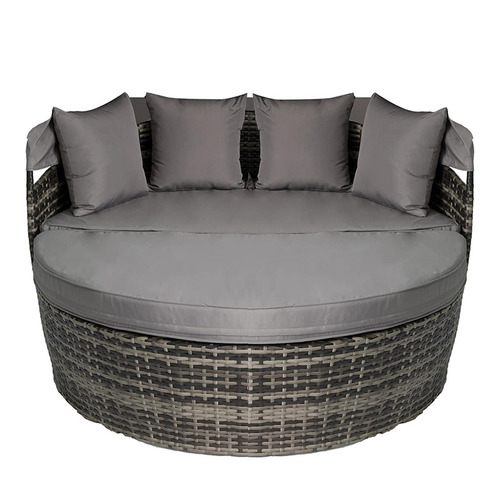 Grey Rattan Outdoor Daybed