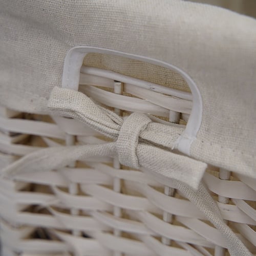 Eloisa Bedside Table with Wicker Basket