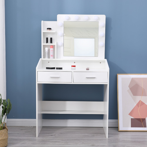Yuna LED Dressing Table & Stool Set