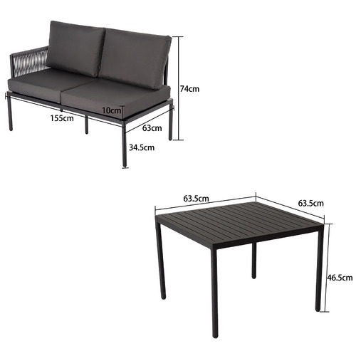 4 Seater Barney Outdoor Lounge Set