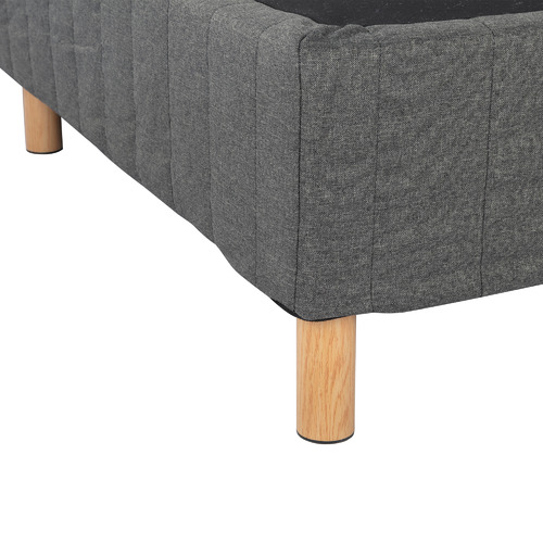 Dark Grey Rylee Steel Bed Frame