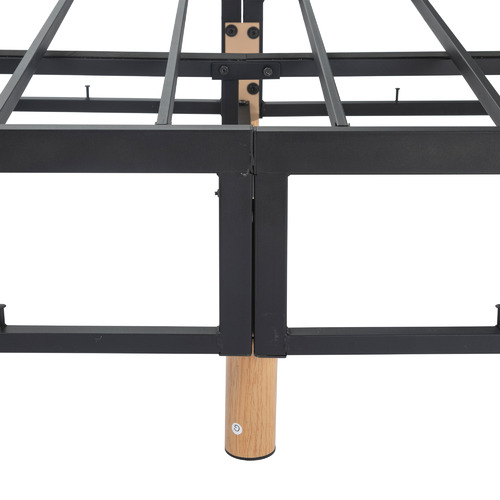 Light Grey Rylee Steel Bed Frame | Temple & Webster