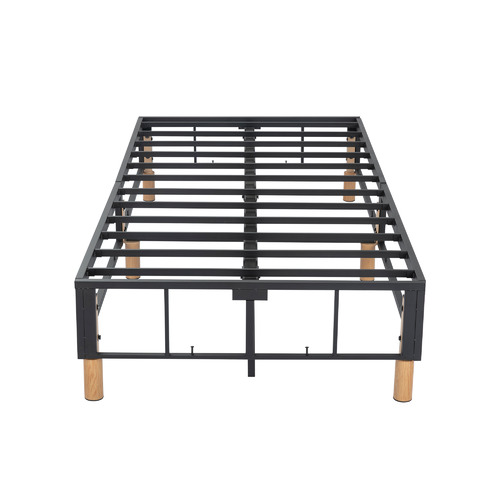 Ever Dreaming Living Dark Grey Rylee Steel Bed Frame Temple & ster