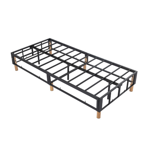 Ever Dreaming Living Dark Grey Rylee Steel Bed Frame Temple & ster